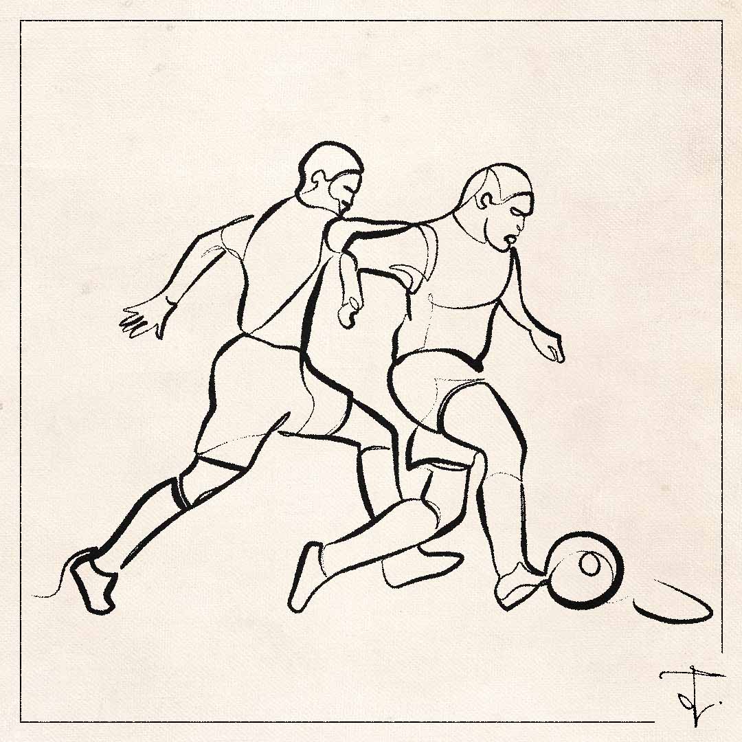 line art one line drawing lineart sketch football soccer