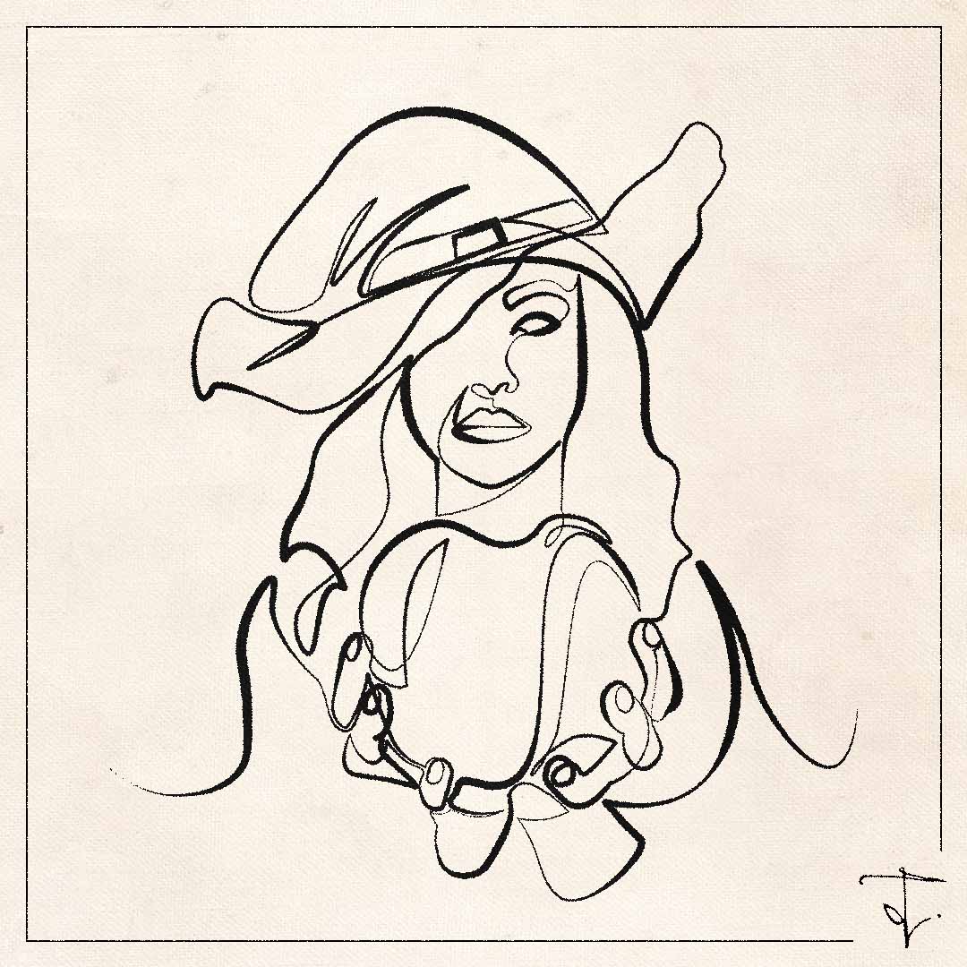 line art one line drawing lineart sketch witch