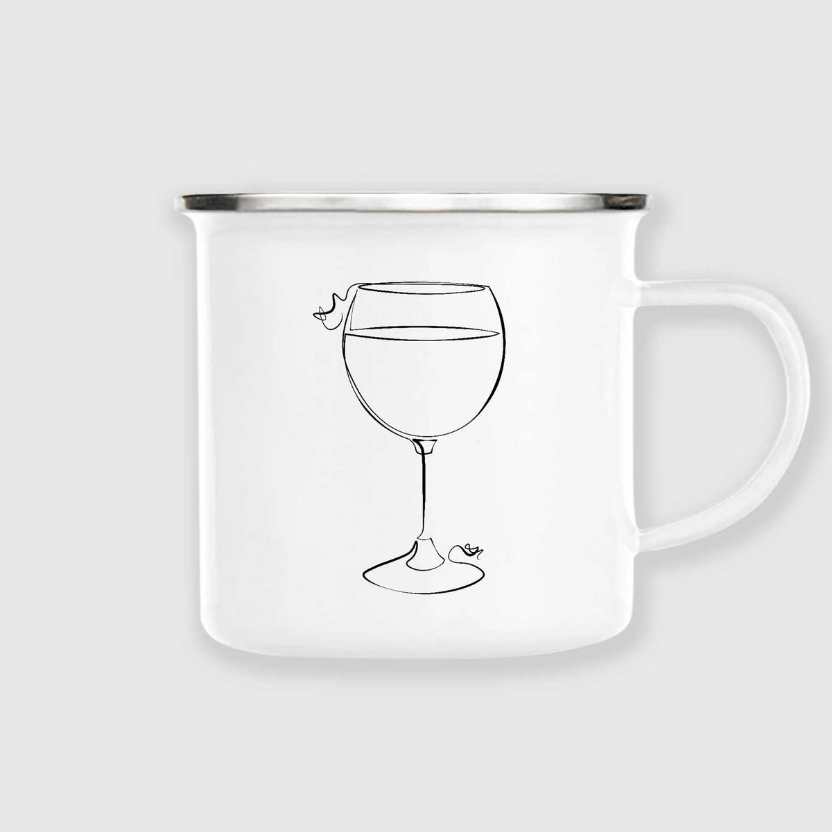 Wine | Enamel mug