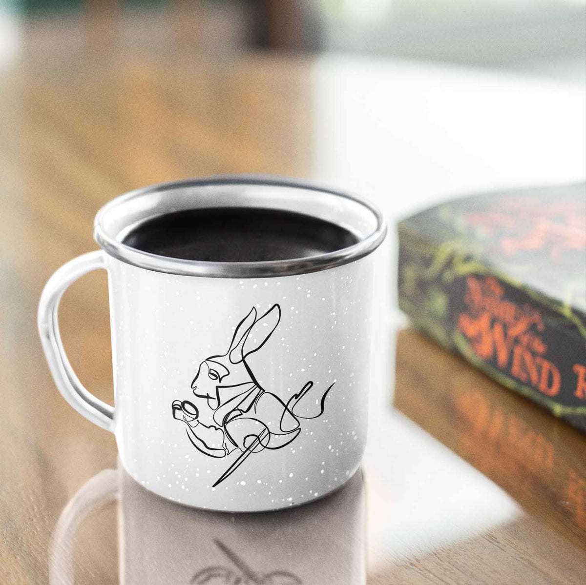 White Rabbit | Enamel mug