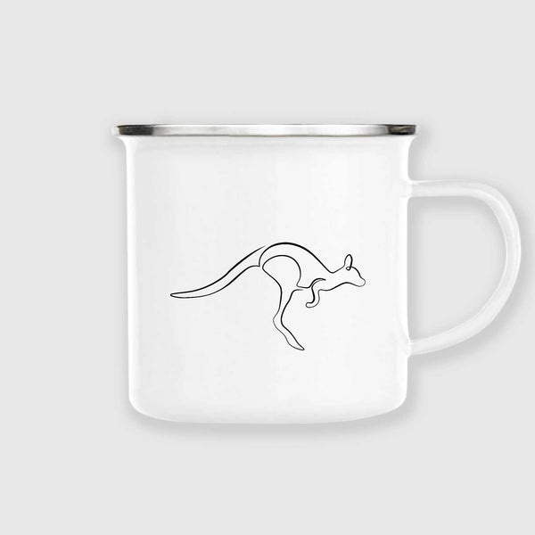 Kangaroo Enamel mug Those One Liners