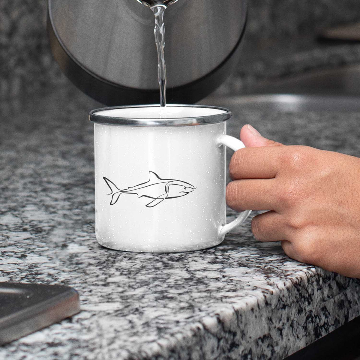 Shark | Enamel mug