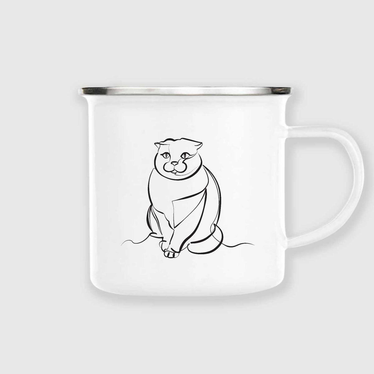 Cat | Enamel mug