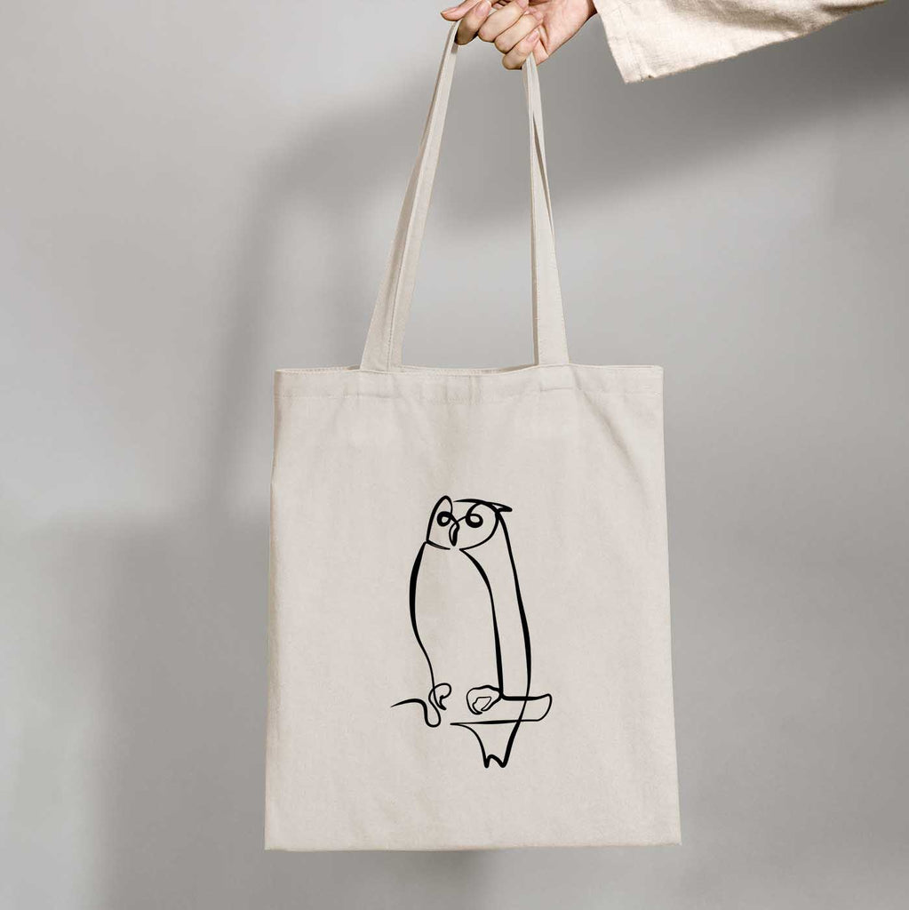 Owl Organic Tote Bag Those One Liners