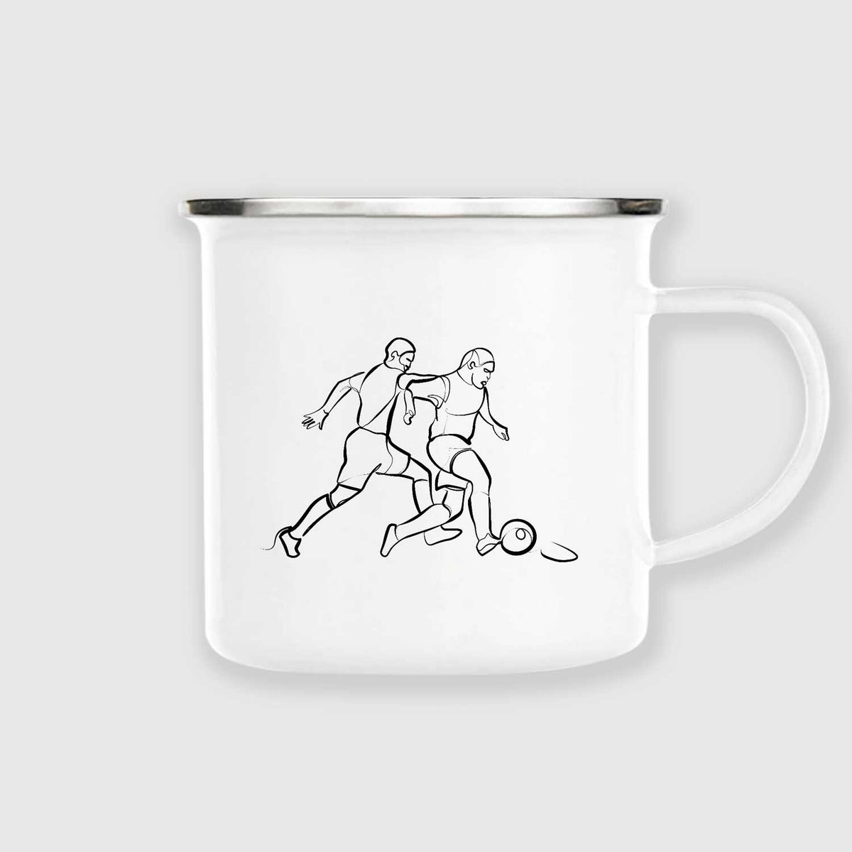 Footballers | Enamel mug