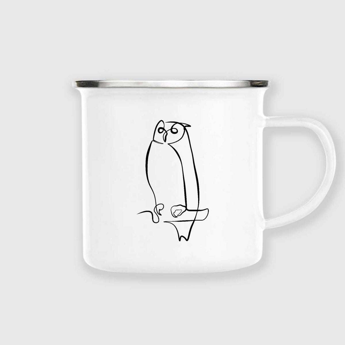 Owl | Enamel mug