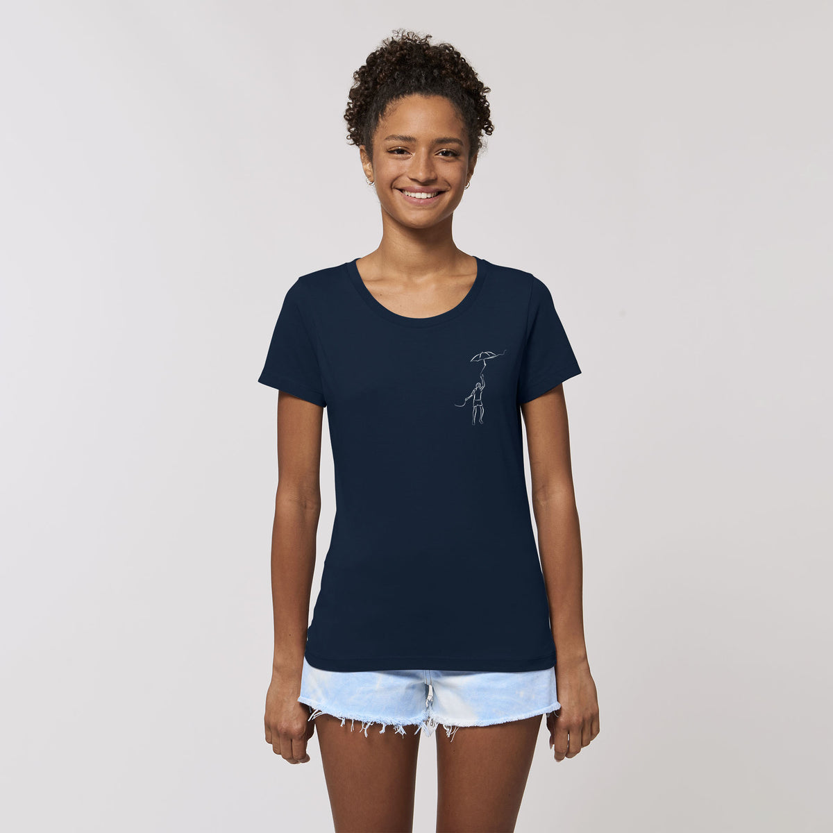 Kid with the umbrella | Women&#39;s Organic T-Shirt