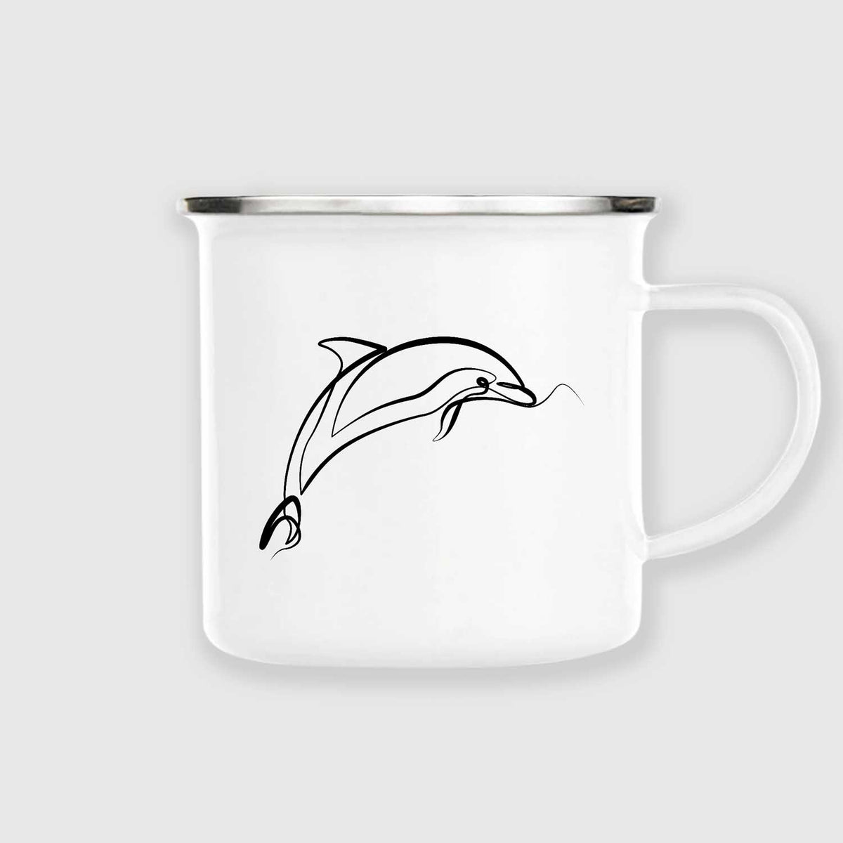 Dolphin | Enamel mug