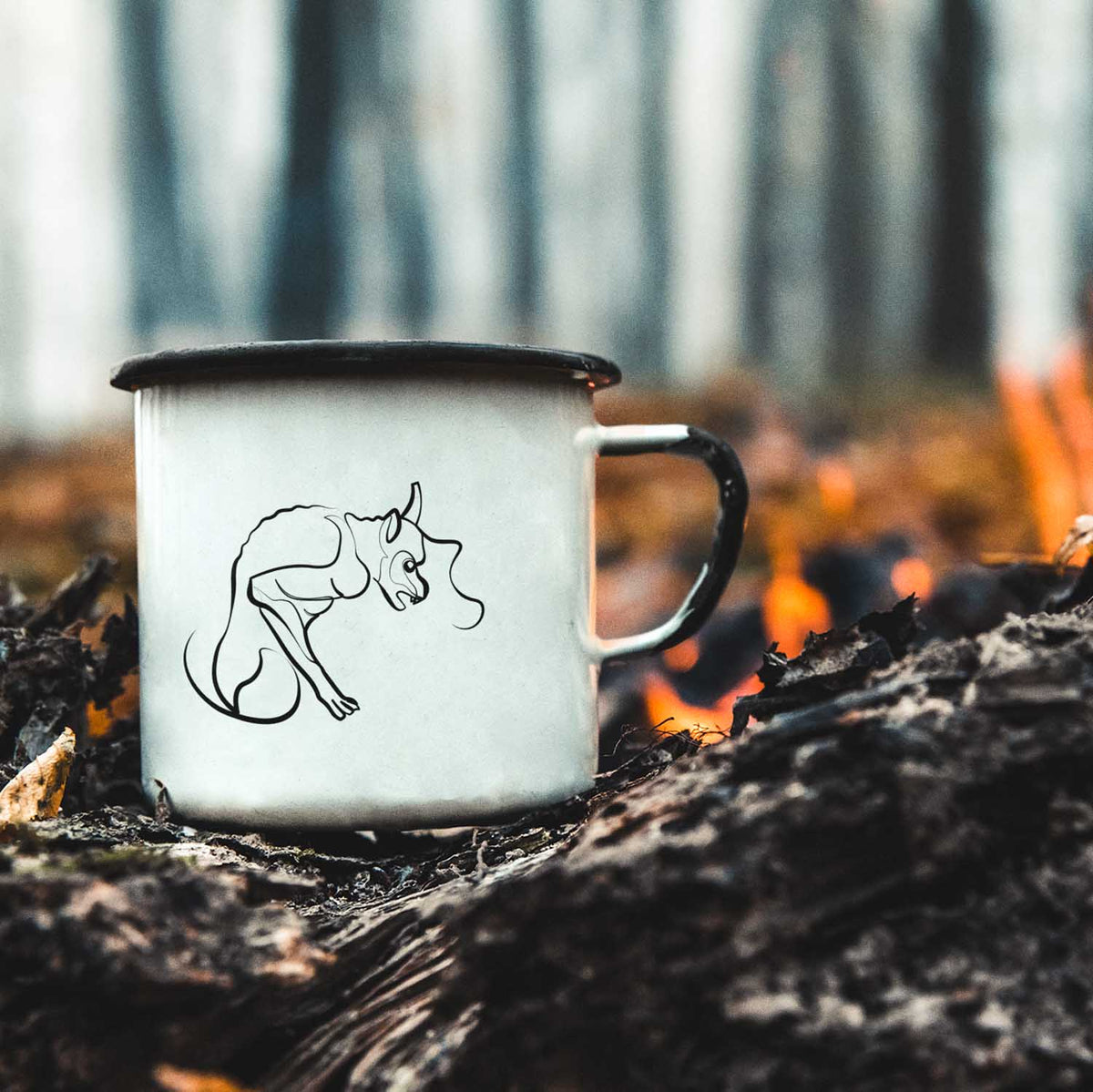 Gargoyle | Enamel mug