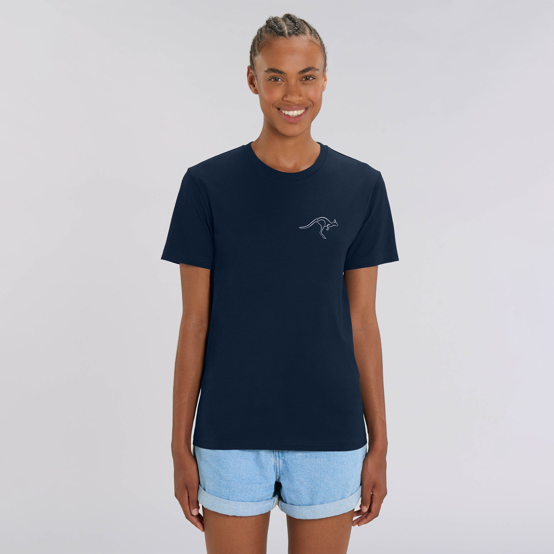 T-shirt Donna KangaROOS Rossa Manica Corta - Taglie Forti Basic Elasticizzata - Foto 2