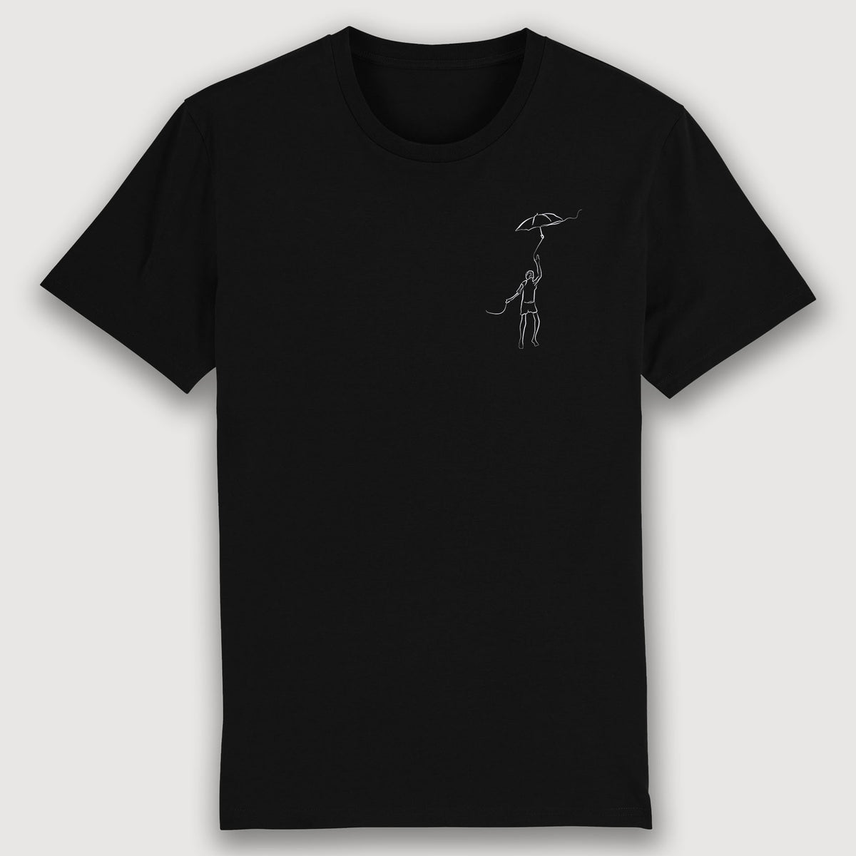 Kid with the umbrella | Unisex Organic T-Shirt